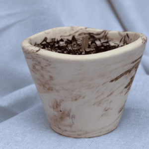 Taza de vela retorcida